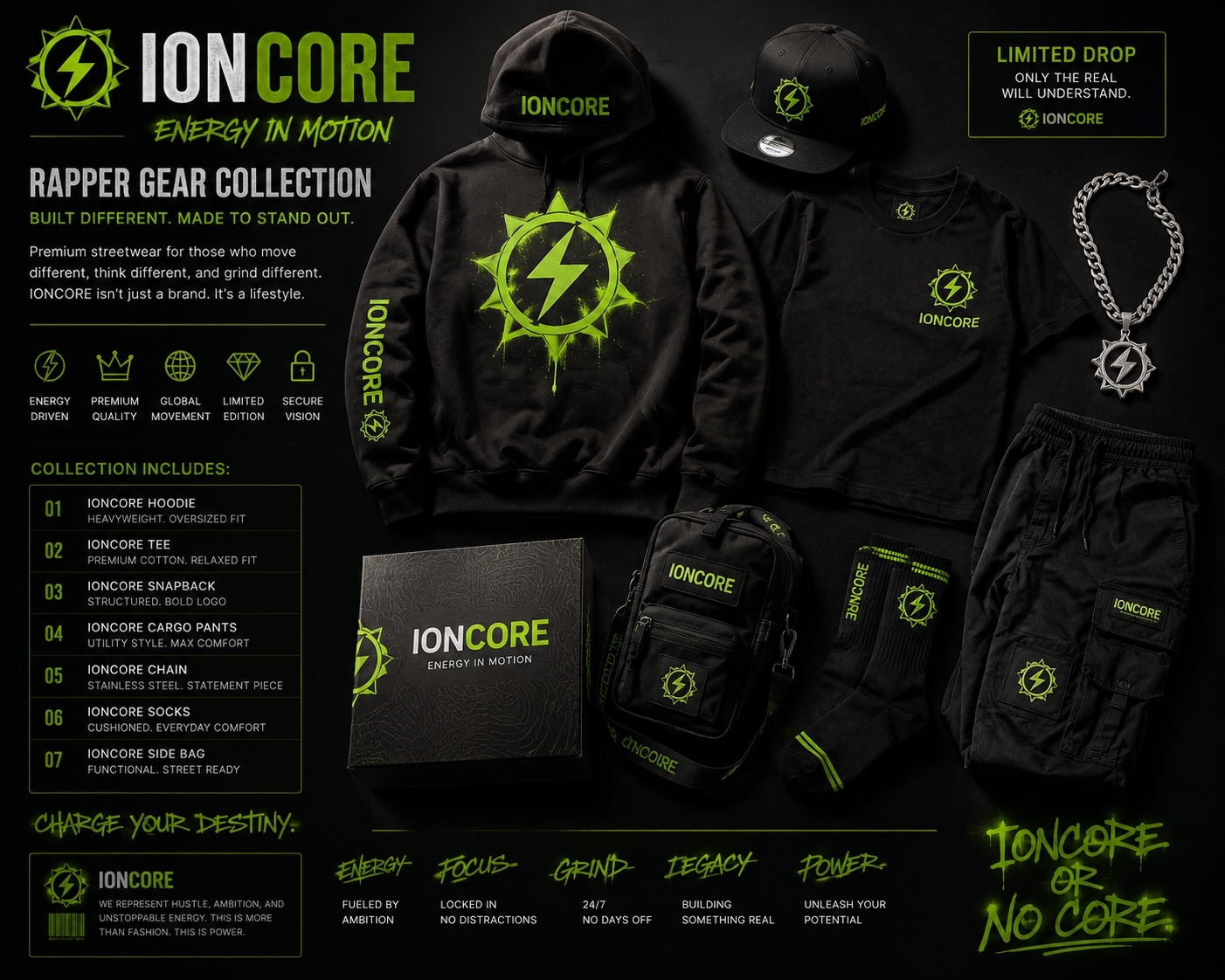 IONCORE Rapper Gear Collection