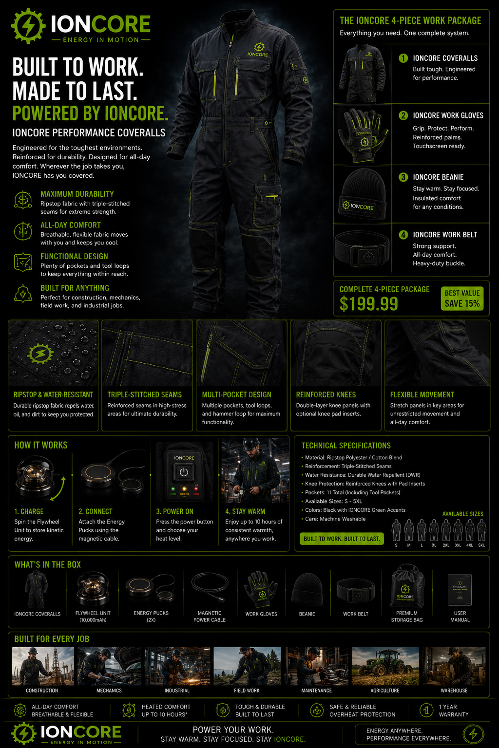 IONCORE Field Coveralls